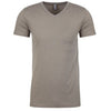 Next Level Men's Warm Grey Premium CVC V-Neck Tee