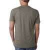 Next Level Men's Warm Grey Premium CVC V-Neck Tee