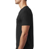 Next Level Men's Black CVC Tee with Pocket
