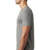 Next Level Men's Dark Heather Grey CVC Tee with Pocket