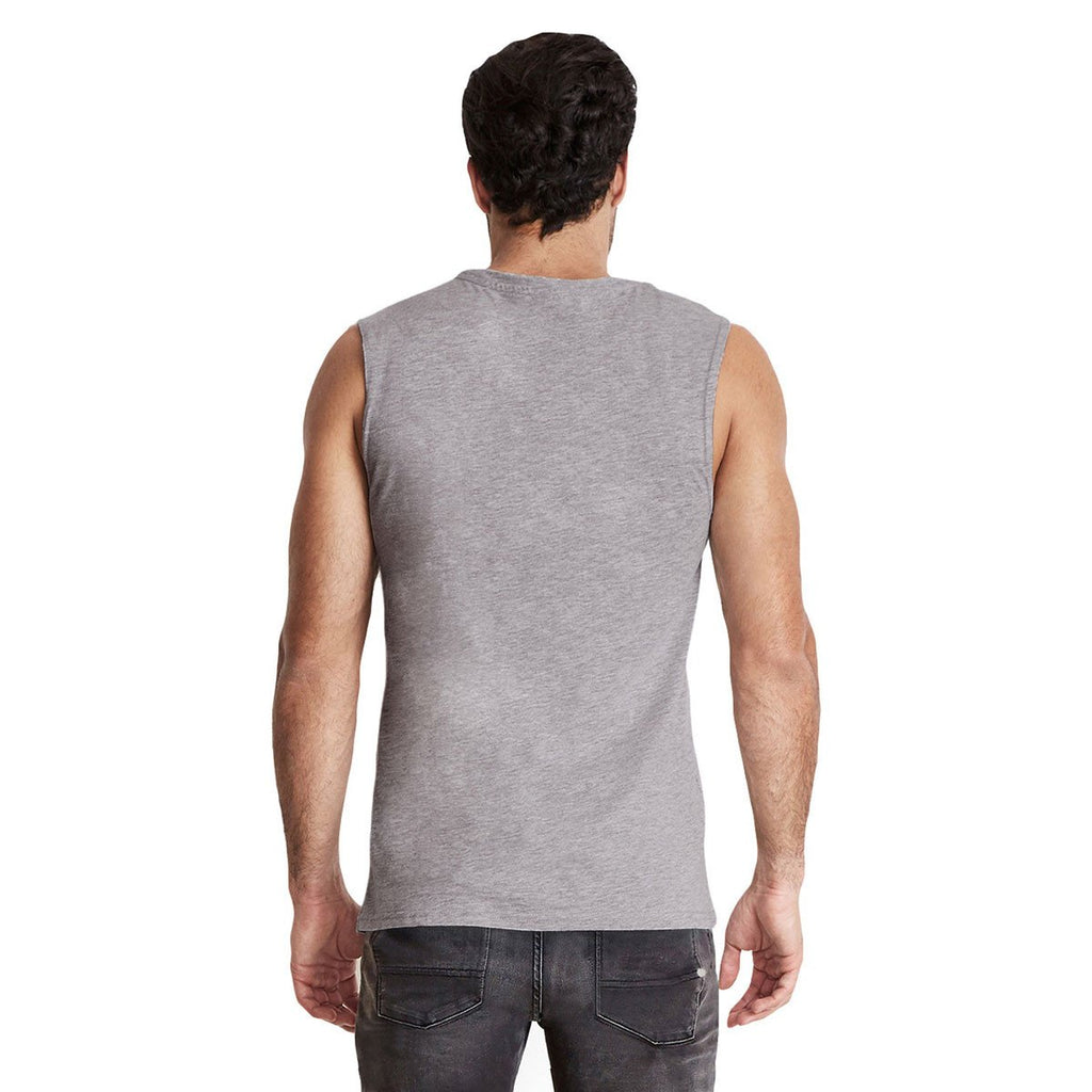 Next Level Men's Heather Grey Muscle Tank