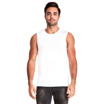 Next Level Men's White Muscle Tank
