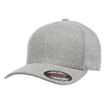 Flexfit Light Heather Grey Adult Poly Melange Heather Stretch Cap