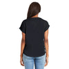 Next Level Women's Black Dolman With Rolled Sleeves