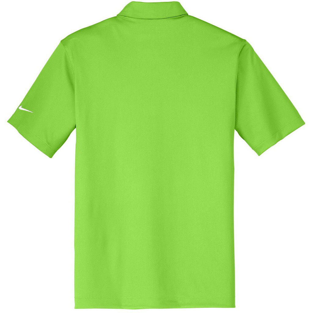 Nike Men's Green Dri-FIT Short Sleeve Vertical Mesh Polo