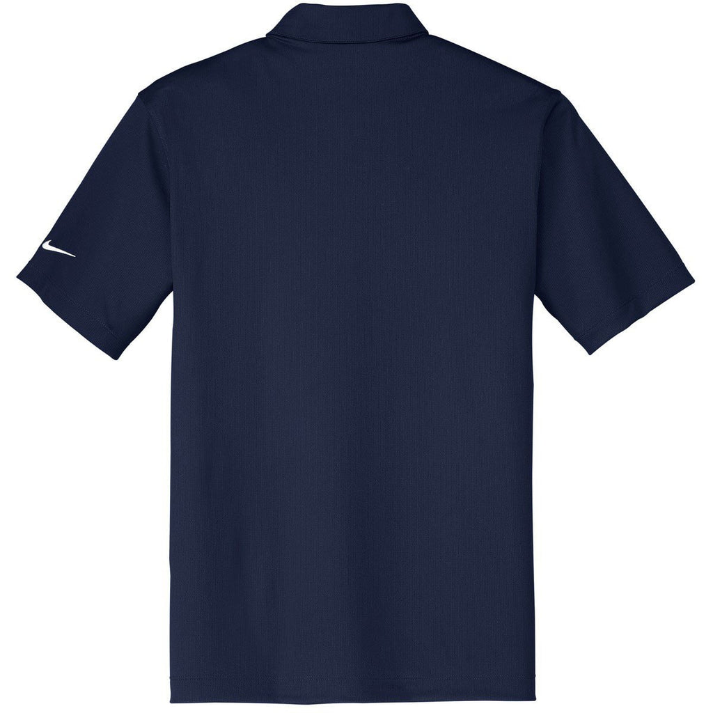 Nike Men's Navy Dri-FIT Short Sleeve Vertical Mesh Polo