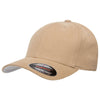 Flexfit Khaki Brushed 6-Panel Cap