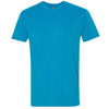 Next Level Men's Turquoise Premium Fitted Sueded Crew