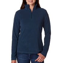 Columbia Women's Navy Quarter-Zip Crescent Valley Microfleece