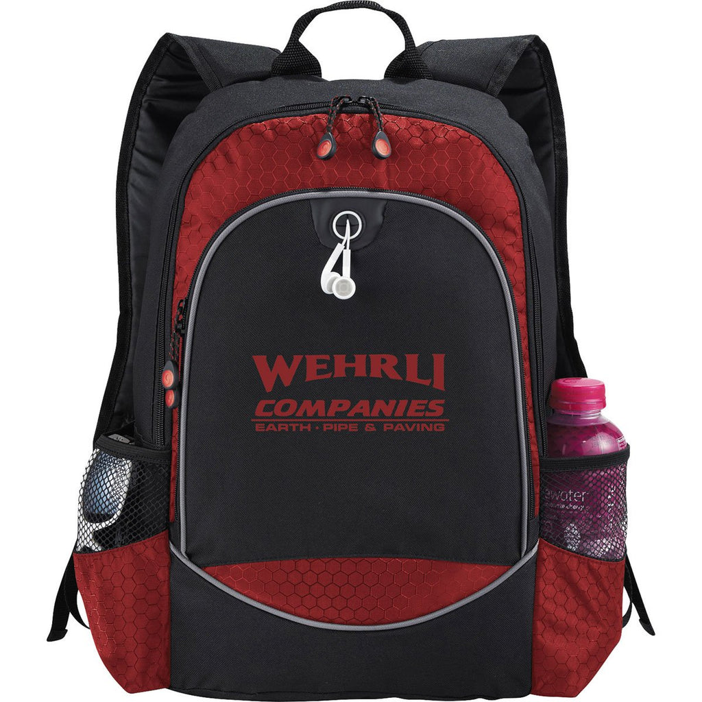 Leed's Red Hive 15" Computer Backpack