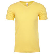 Next Level Men's Banana Cream Premium Fitted Sueded V-Neck Tee