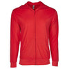 Next Level Unisex Red Sueded Full-Zip Hoodie