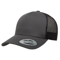 Yupoong Charcoal 5-Panel Retro Trucker Cap