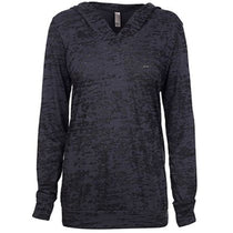 Next Level Women's Black Burnout Hoodie