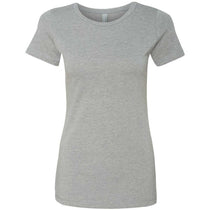 Next Level Women's Dark Heather Grey CVC Crew Tee