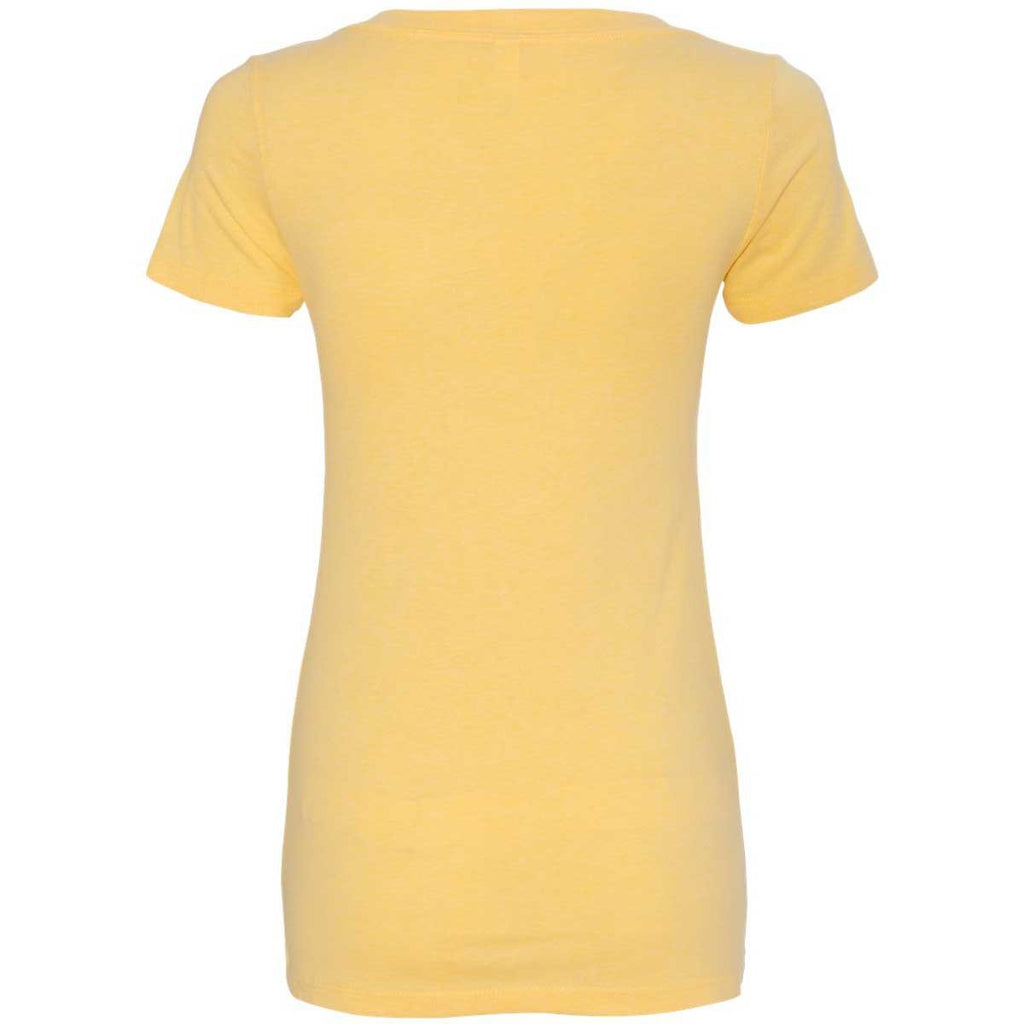 Next Level Women's Banana Cream CVC Deep V Tee