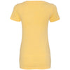 Next Level Women's Banana Cream CVC Deep V Tee