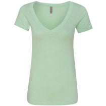 Next Level Women's Mint CVC Deep V Tee
