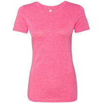 Next Level Women's Vintage Pink Triblend Crew