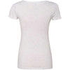 Next Level Women's Heather White Triblend Scoop Tee