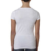 Next Level Women's Heather White Triblend Scoop Tee
