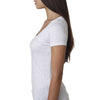 Next Level Women's Heather White Triblend Scoop Tee