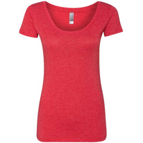 Next Level Women's Vintage Red Triblend Scoop Tee