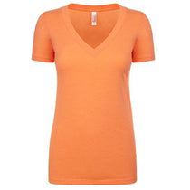 Next Level Women's Vintage Light Orange Triblend Deep-V Tee