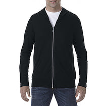 Anvil Men's Black Tri-Blend Full Zip Jacket