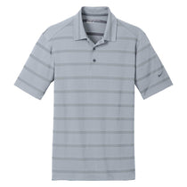 Nike Men's Dark Grey/Anthracite Dri-FIT Short Sleeve Fade Stripe Polo