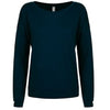 Next Level Women's Midnight Navy Terry Long-Sleeve Scoop Tee