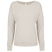 Next Level Women's Sand Terry Long-Sleeve Scoop Tee