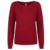 Next Level Women's Scarlet Terry Long-Sleeve Scoop Tee