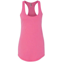 Next Level Women's Neon Heather Pink Terry Racerback Tank