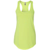 Next Level Women's Neon Yellow Terry Racerback Tank