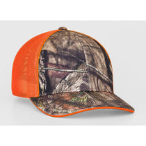 Pacific Headwear Break-Up-Country/Orange Universal Fitted Camo Trucker Mesh Cap