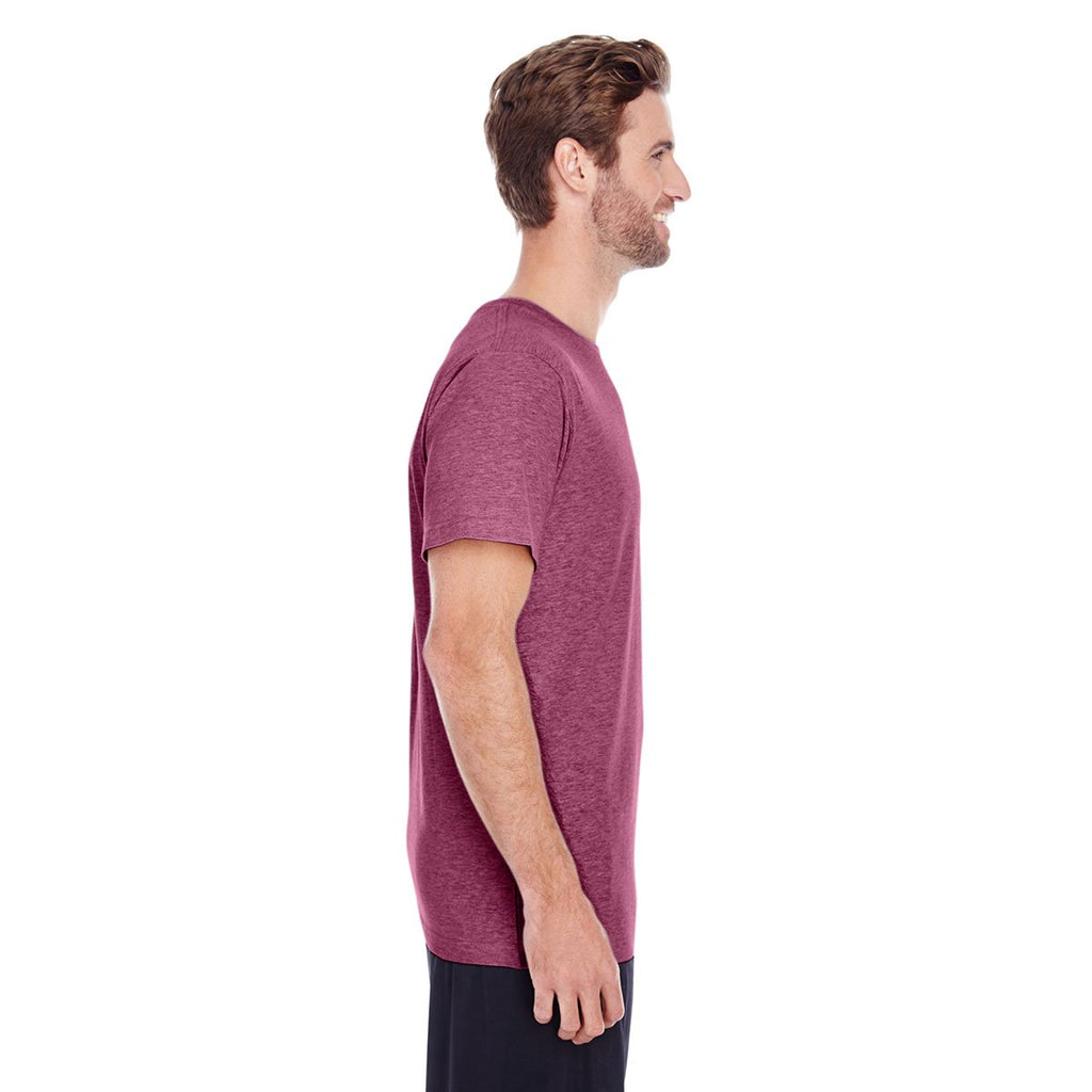 LAT Men's Vintage Burgundy Premium Jersey T-Shirt