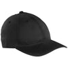 Flexfit Black Garment-Washed Twill Cap