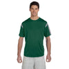 Russell Athletic Men's Dark Green/Steel Short-Sleeve Performance T-Shirt