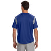 Russell Athletic Men's Royal/Rock Dri-Power T-Shirt with Colorblock Inserts