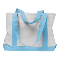 UltraClub White/Light Blue P&O Cruiser Tote