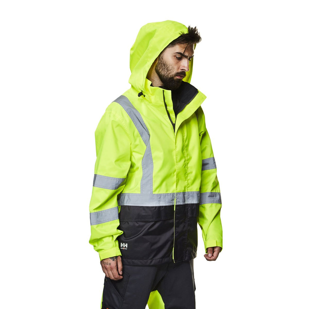 Helly Hansen Men's High Visibility Yellow/Charcoal Alta Shell Jacket
