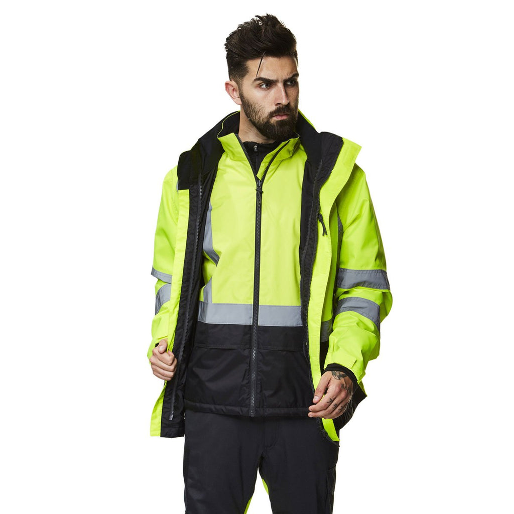 Helly Hansen Men's High Visibility Yellow/Charcoal Alta CIS Jacket Na