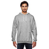 Anvil Men's Heather Grey Pullover Hooded Fleece Sweatshirt