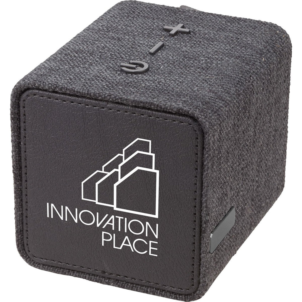 Leed's Black Fortune Fabric Bluetooth Speaker