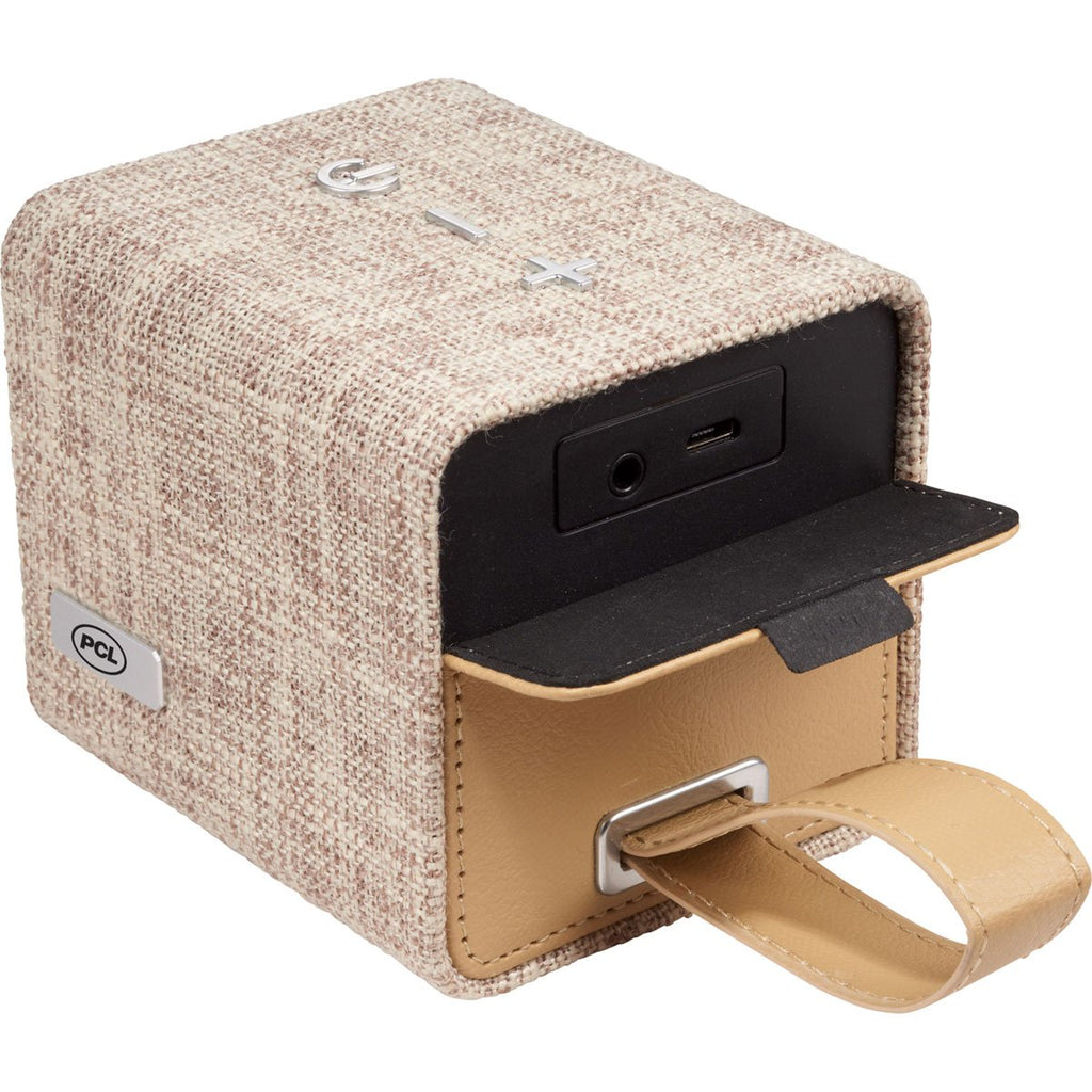 Leed's Tan Fortune Fabric Bluetooth Speaker
