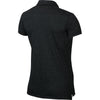 Nike Women's Black/Metallic Silver Precision Heather Polo