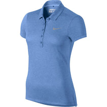Nike Women's Chalk Blue/Metallic Silver Precision Heather Polo