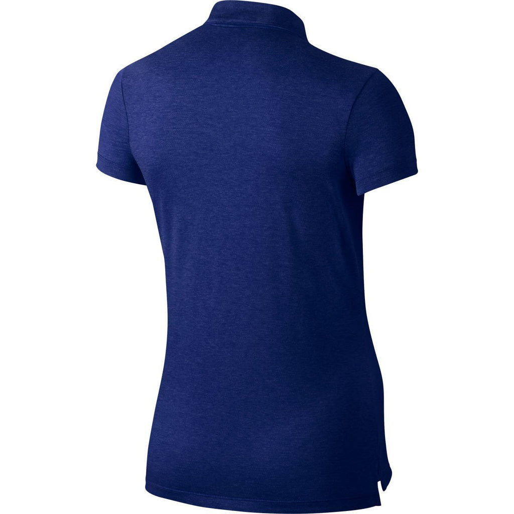 Nike Women's Deep Royal Blue/Metallic Silver Precision Heather Polo