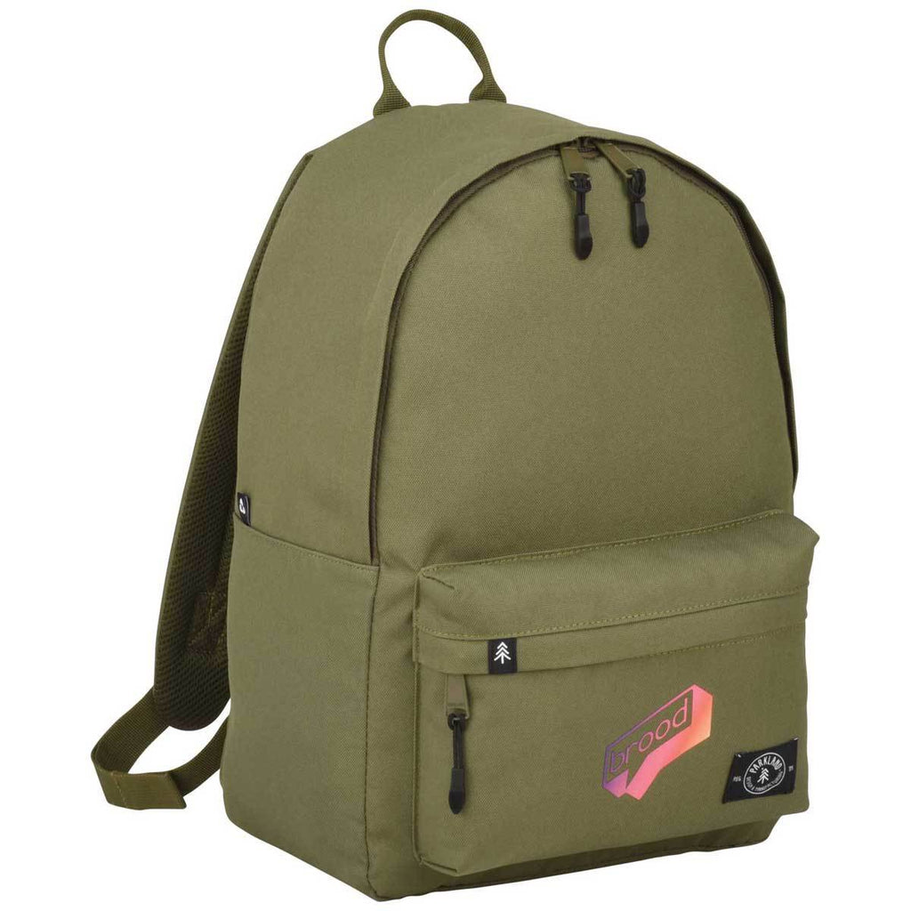 Parkland Army Green Vintage 13" Computer Backpack